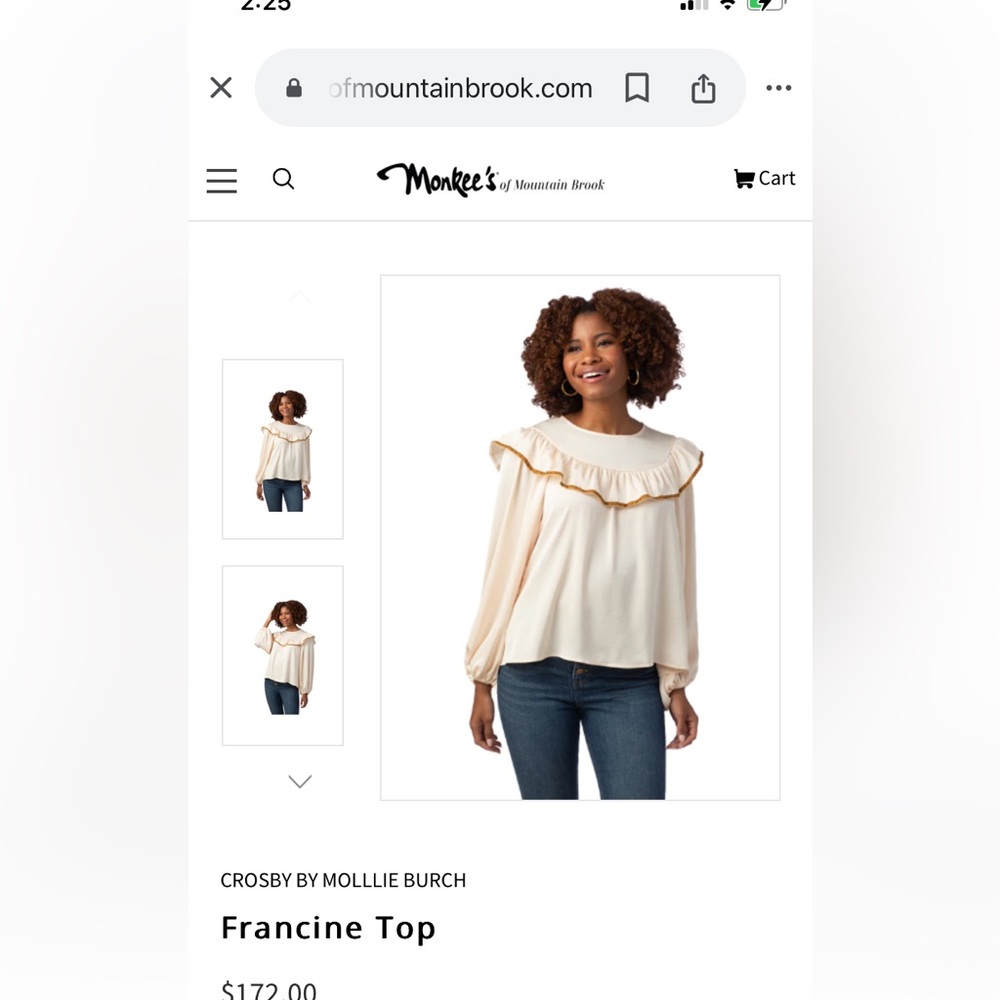 Crosby by Mollie Burch Francine top. Worn 2x. 172 retail‎